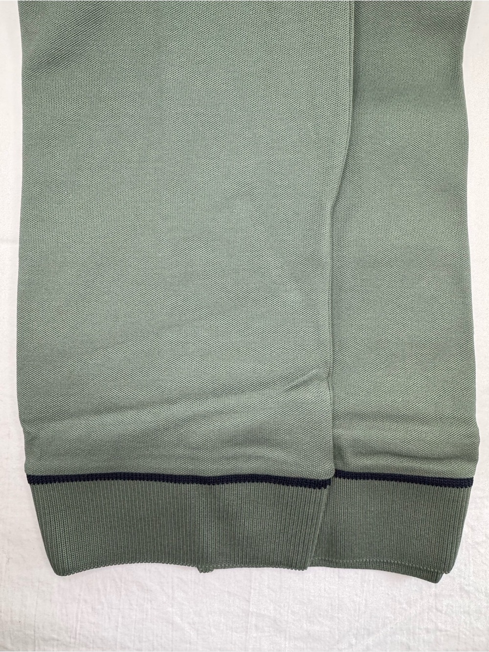 Lacoste Men’s Olive Green Polo with Contrast Navy Trim - Picture 3 of 4